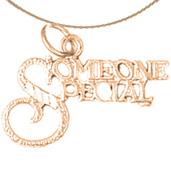14K or 18K Gold Someone Special Pendant