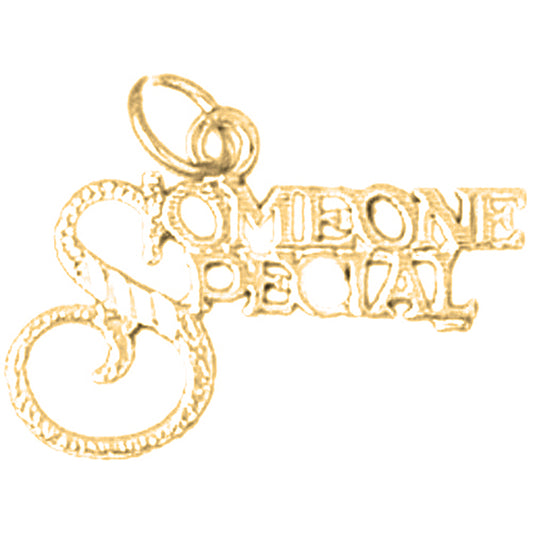 14K or 18K Gold Someone Special Pendant