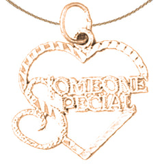 14K or 18K Gold Someone Special Pendant