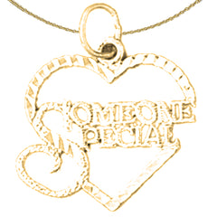 14K or 18K Gold Someone Special Pendant