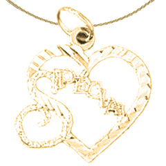 14K oder 18K Gold Sonderanhänger