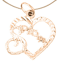 14K oder 18K Gold Sonderanhänger