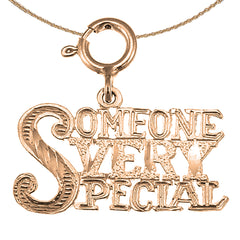 14K or 18K Gold Someone Very Special Pendant