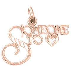 14K or 18K Gold Someone To Love Pendant