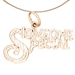 14K or 18K Gold Someone Special Pendant