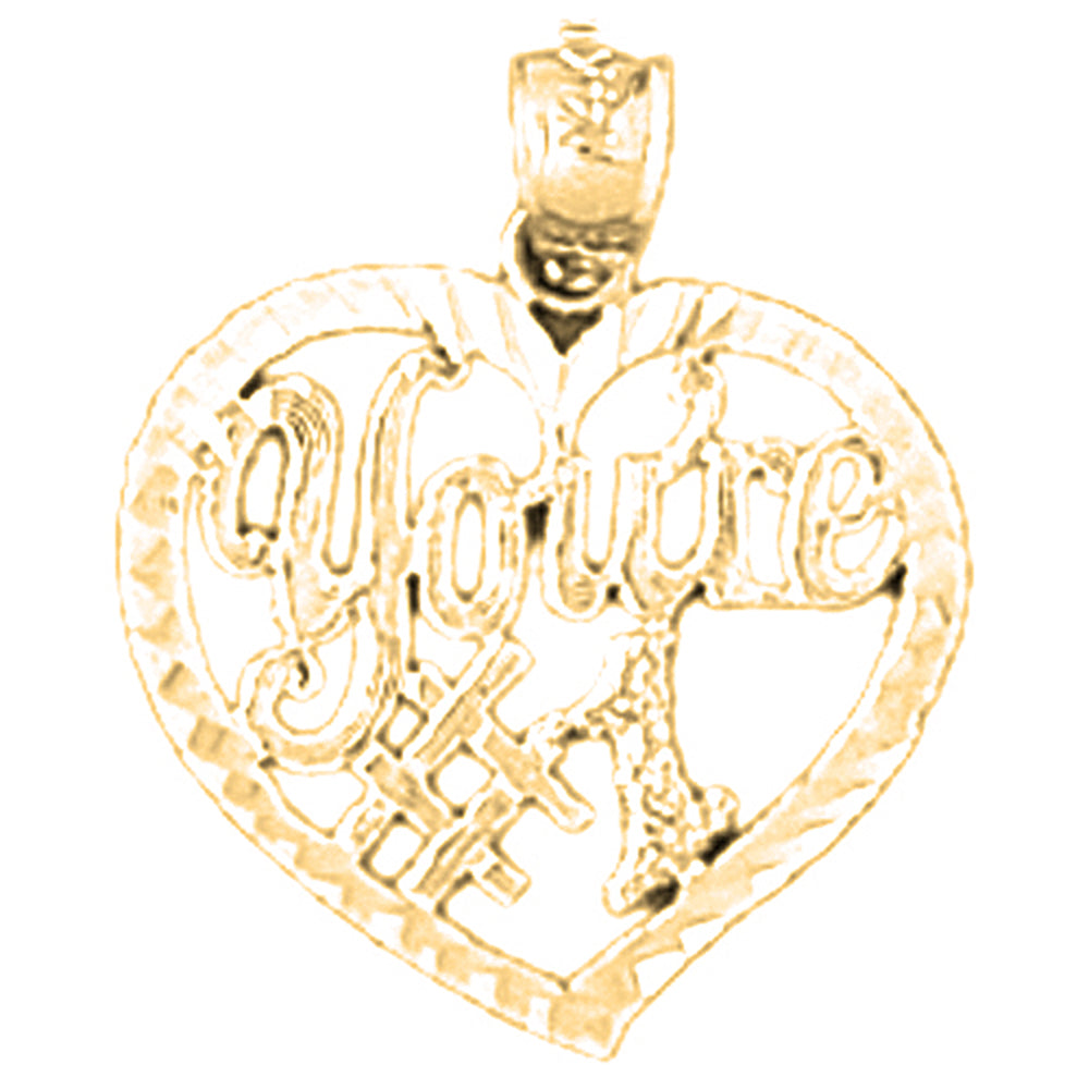 14K or 18K Gold You're #1 Pendant