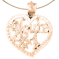 Anhänger „You're #1“ aus 14 Karat oder 18 Karat Gold