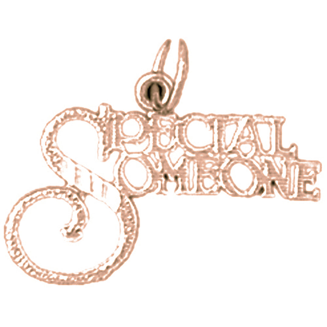 14K or 18K Gold Someone Special Pendant