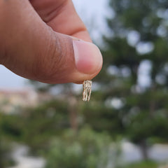 Colgante con forma de corazón de oro de 14 quilates o 18 quilates