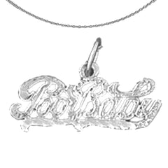 Colgante de oro de 14 quilates o 18 quilates con texto en inglés "Pobre bebé"