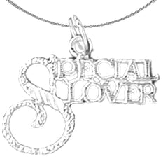 14K or 18K Gold Special Lover Saying Pendant