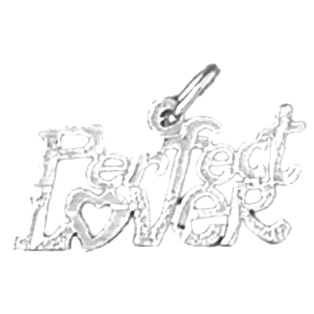 14K or 18K Gold Perfect Lover Saying Pendant