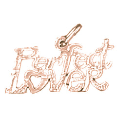 14K or 18K Gold Perfect Lover Saying Pendant