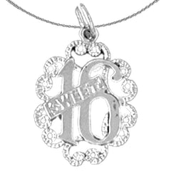 Colgante Dulce 16 de oro de 14 quilates o 18 quilates