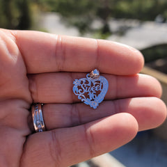 14K oder 18K Gold Sweet 16 Anhänger