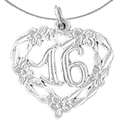 Colgante Dulce 16 de oro de 14 quilates o 18 quilates