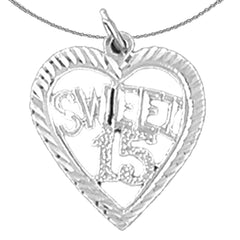 14K or 18K Gold Sweet 15 Pendant