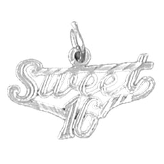 14K or 18K Gold Sweet 16 Pendant