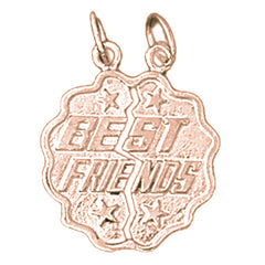 10K, 14K or 18K Gold Best Friends Pendant