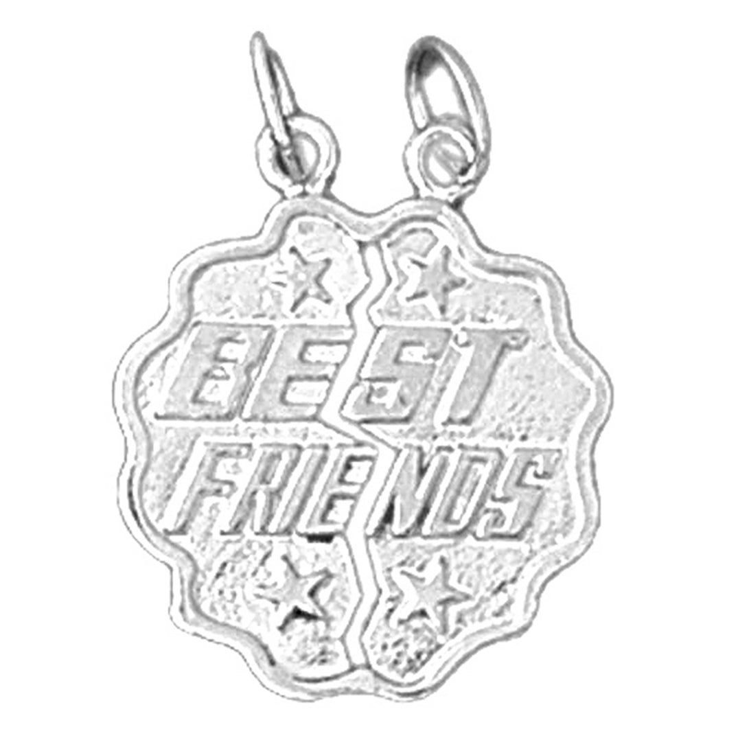 10K, 14K or 18K Gold Best Friends Pendant