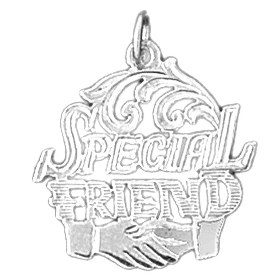 14K or 18K Gold Special Friend Pendant