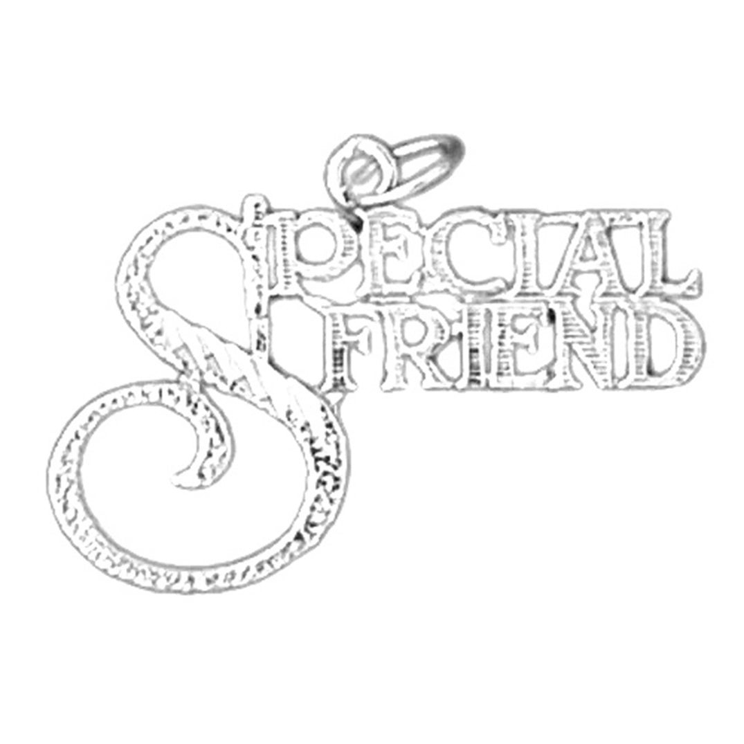 14K or 18K Gold Special Friend Pendant