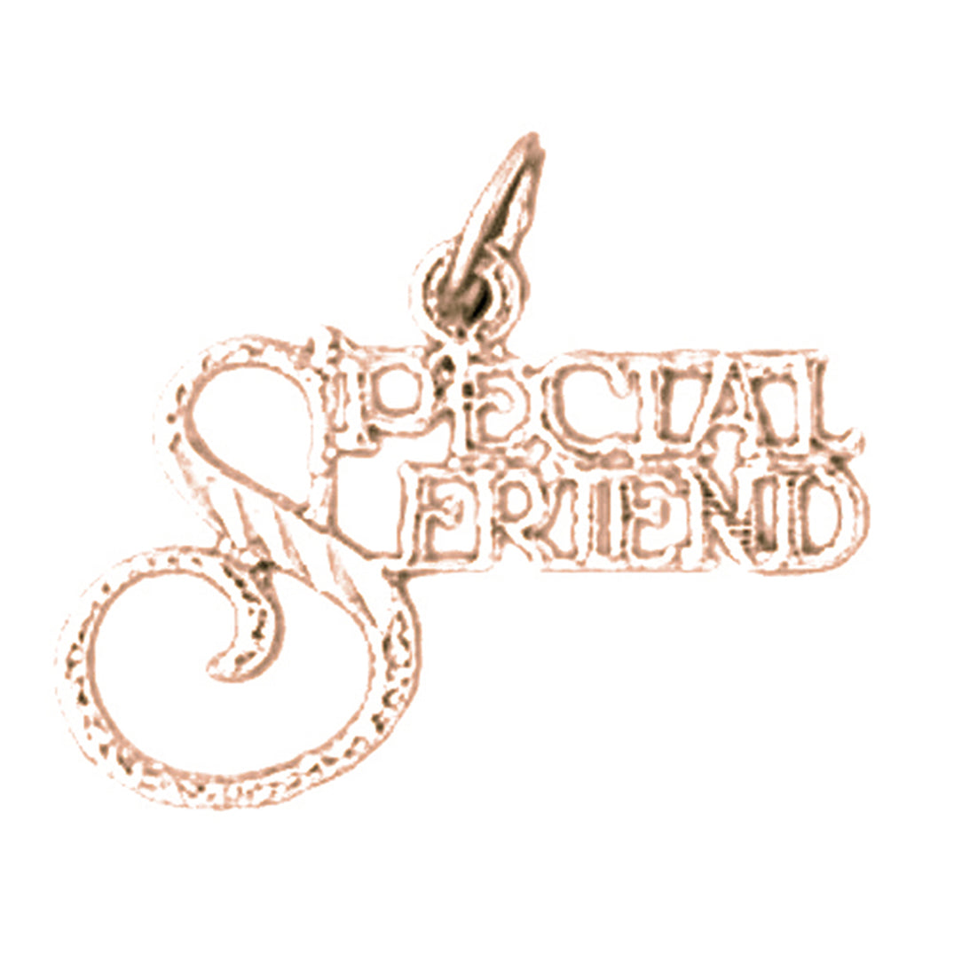 14K or 18K Gold Special Friend Pendant