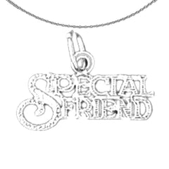 14K or 18K Gold Special Friend Pendant