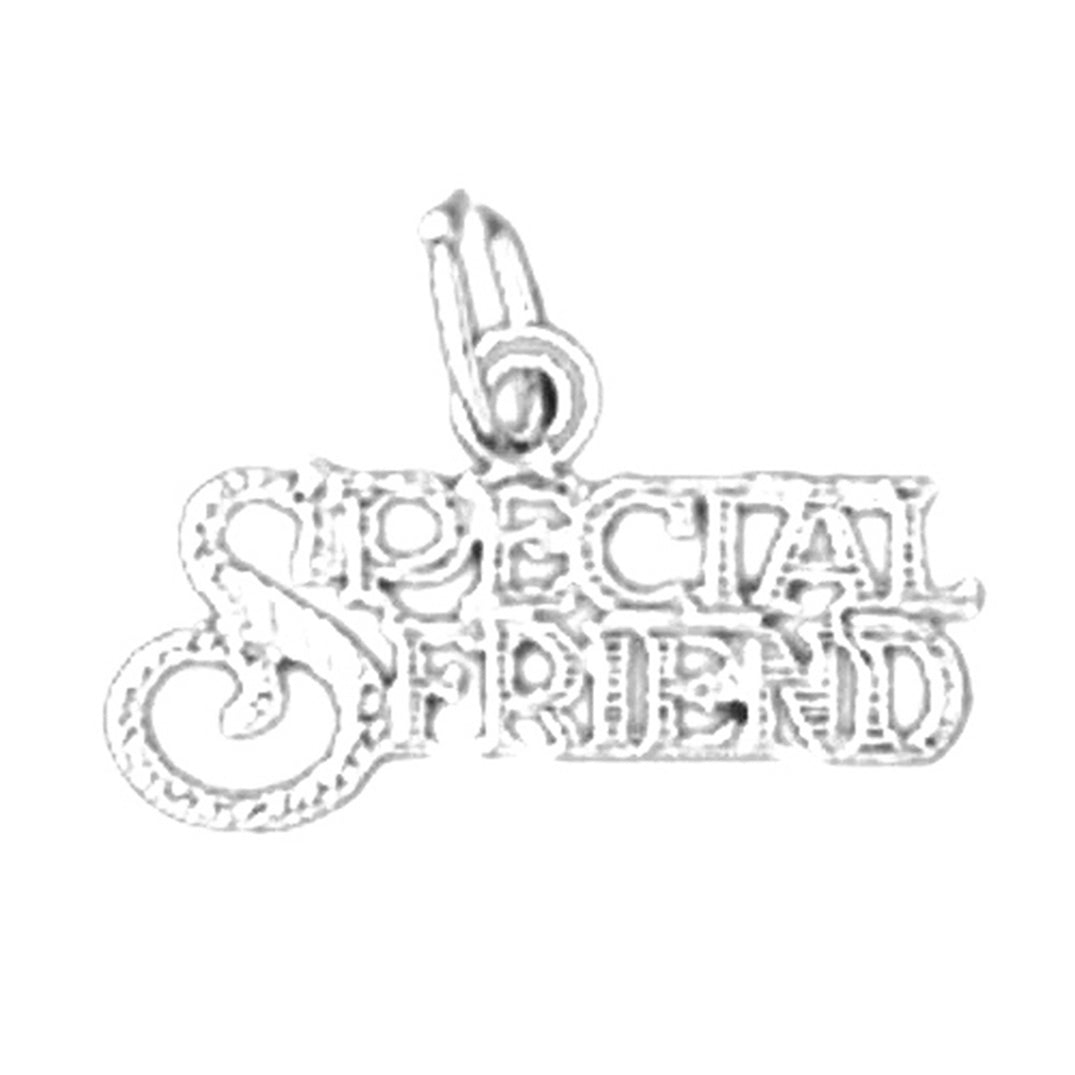 14K or 18K Gold Special Friend Pendant