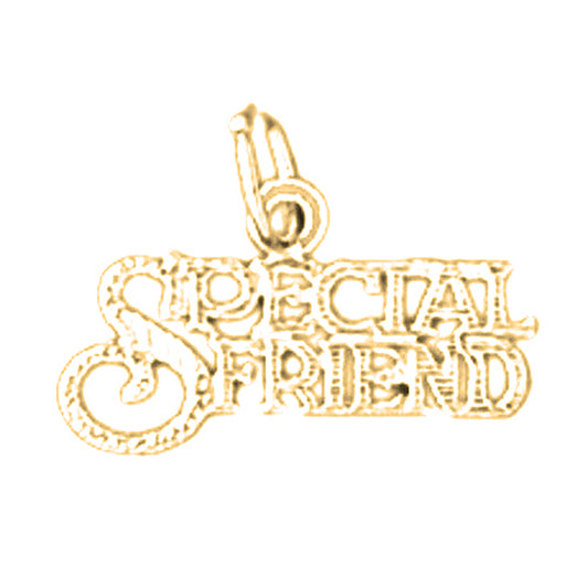 14K or 18K Gold Special Friend Pendant