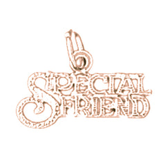 14K or 18K Gold Special Friend Pendant