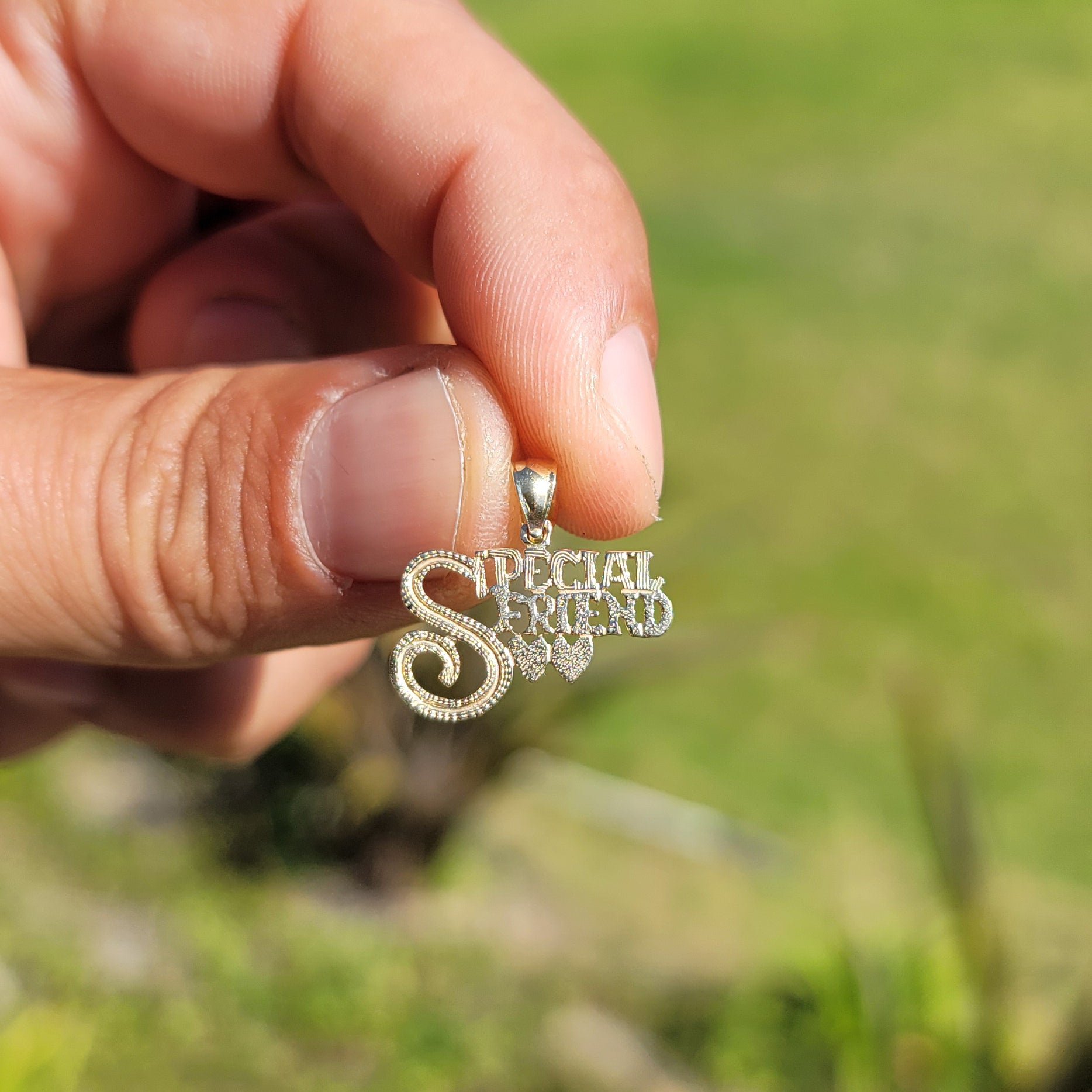 14K or 18K Gold Special Friend Pendant