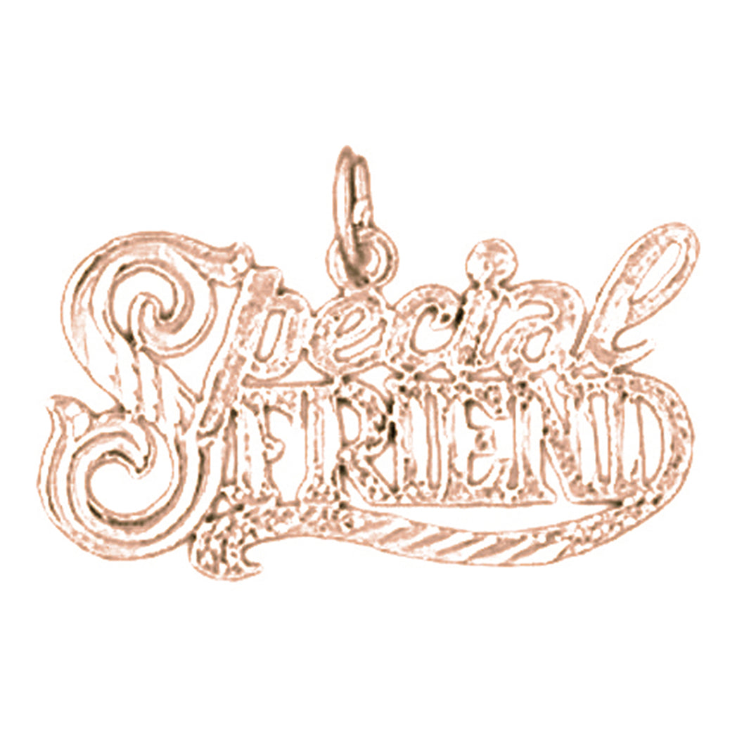 14K or 18K Gold Special Friend Pendant