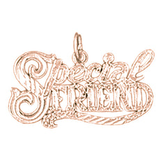 14K or 18K Gold Special Friend Pendant