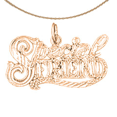 14K or 18K Gold Special Friend Pendant