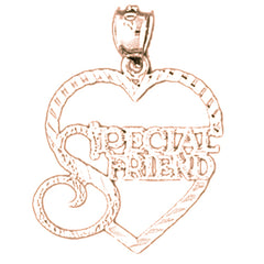 14K or 18K Gold Special Friend Pendant