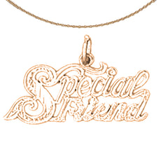 14K oder 18K Gold Besonderer Freund Anhänger