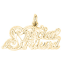 14K or 18K Gold Special Friend Pendant