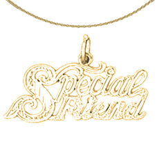 14K oder 18K Gold Besonderer Freund Anhänger