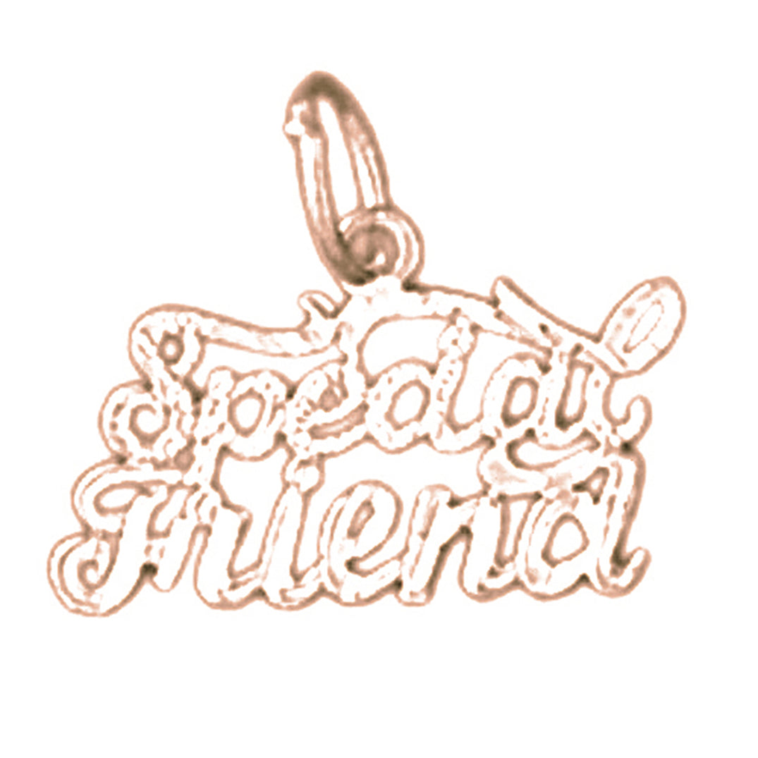 14K or 18K Gold Special Friend Pendant
