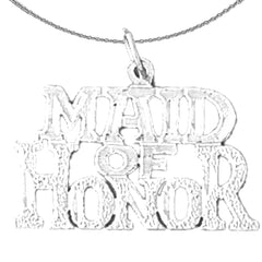 14K or 18K Gold Maid Of Honor Pendant