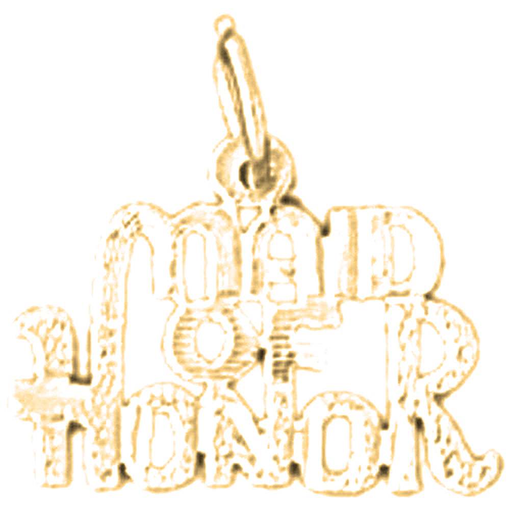 14K or 18K Gold Maid Of Honor Pendant