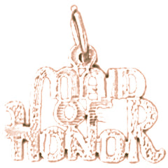 14K or 18K Gold Maid Of Honor Pendant