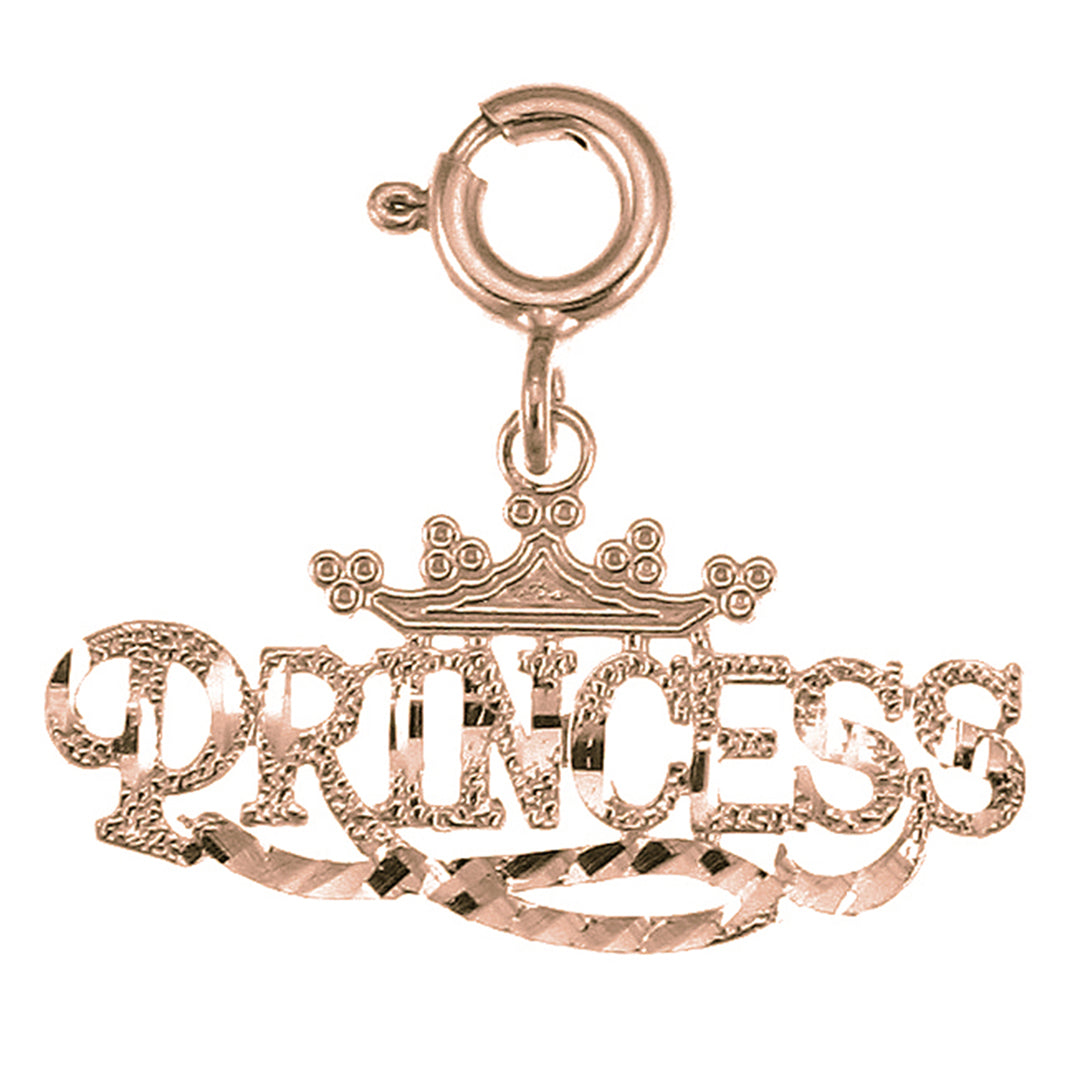 14K or 18K Gold Princess Pendant