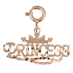 14K or 18K Gold Princess Pendant