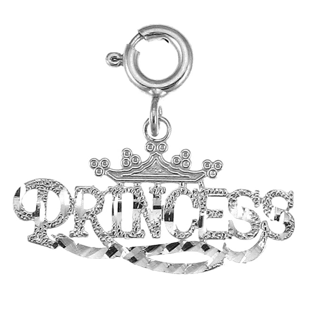 14K or 18K Gold Princess Pendant