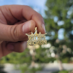 14K or 18K Gold Italian Princess Pendant