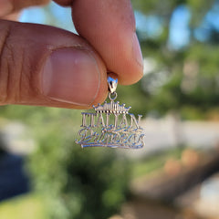 14K or 18K Gold Italian Princess Pendant