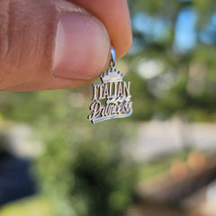 14K or 18K Gold Italian Princess Pendant