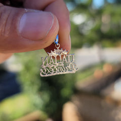 14K or 18K Gold Italian Princess Pendant